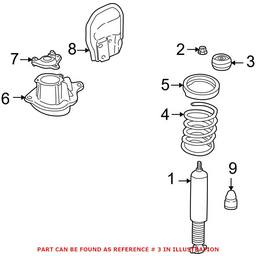 Volvo Strut Mount - Rear 8646101